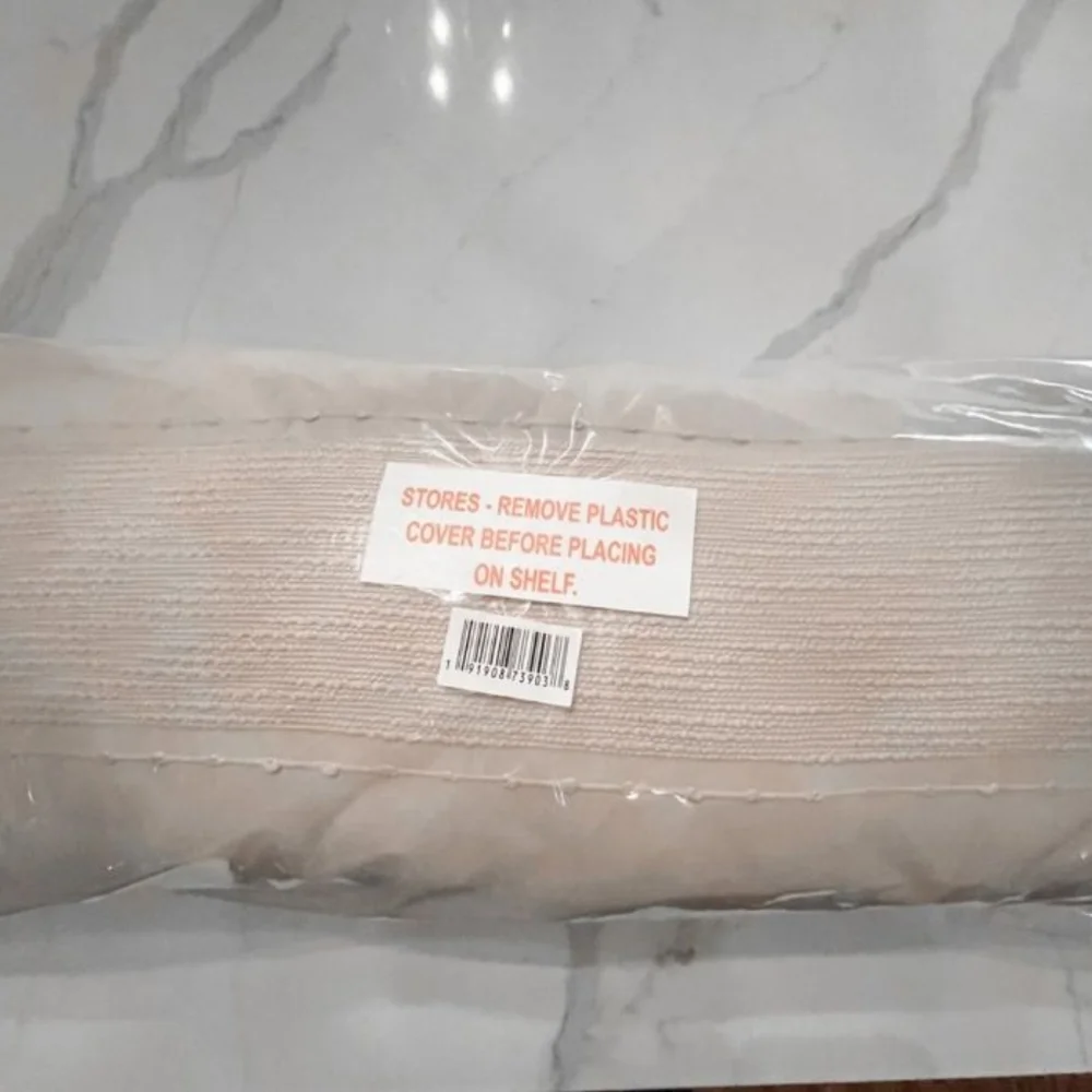 Hearth & Hearth Slub Center Stripe  Oversized Lumbar Oblong Bed Pillow - Picture 9 of 14